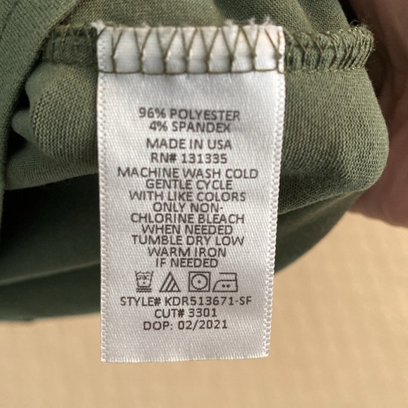 Short sleeve maternity dress size small olive green - Picture 5 of 5